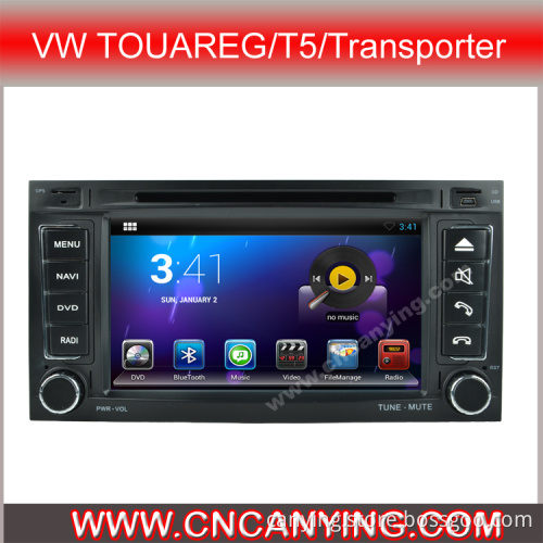 Car DVD Player for Pure Android 4.2.2 Car DVD Player with A9 CPU Capacitive Touch Screen GPS Bluetooth for Vw Touareg/T5/Transporter (AD-7402)